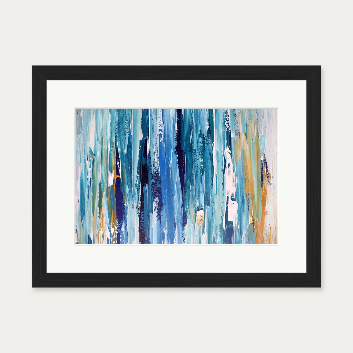 Abstract 264 Art Print — 30 x 40 cm — Black Frame