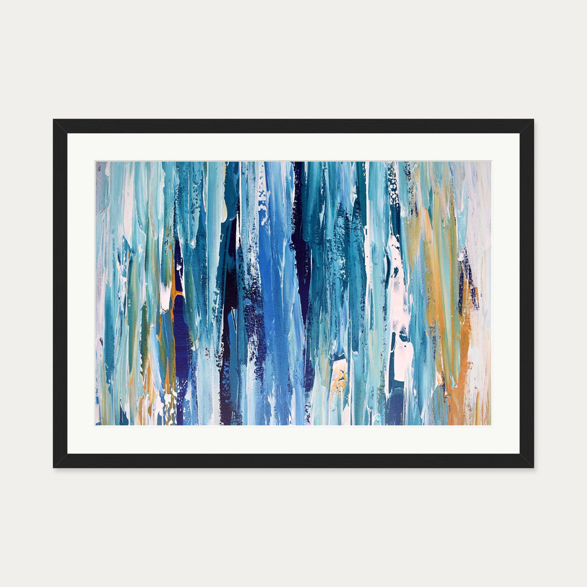 Abstract 264 Art Print — 50 x 70 cm — Black Frame