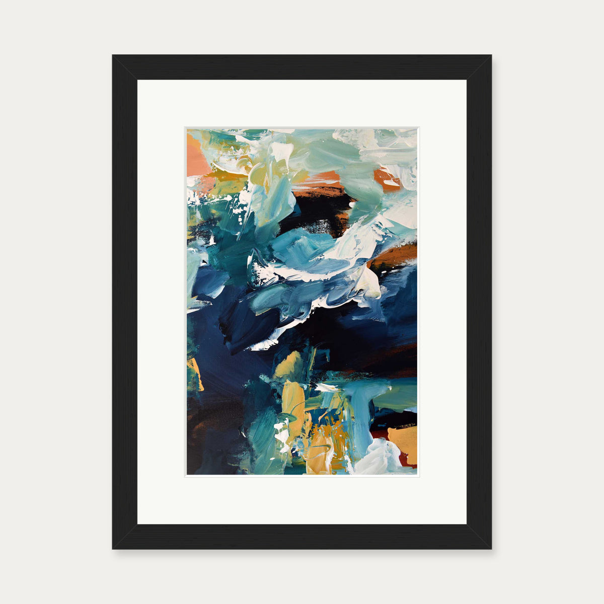 Abstract 269 Art Print — 30 x 40 cm — Black Frame