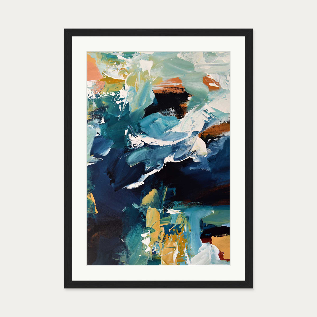 Abstract 269 Art Print — 50 x 70 cm — Black Frame