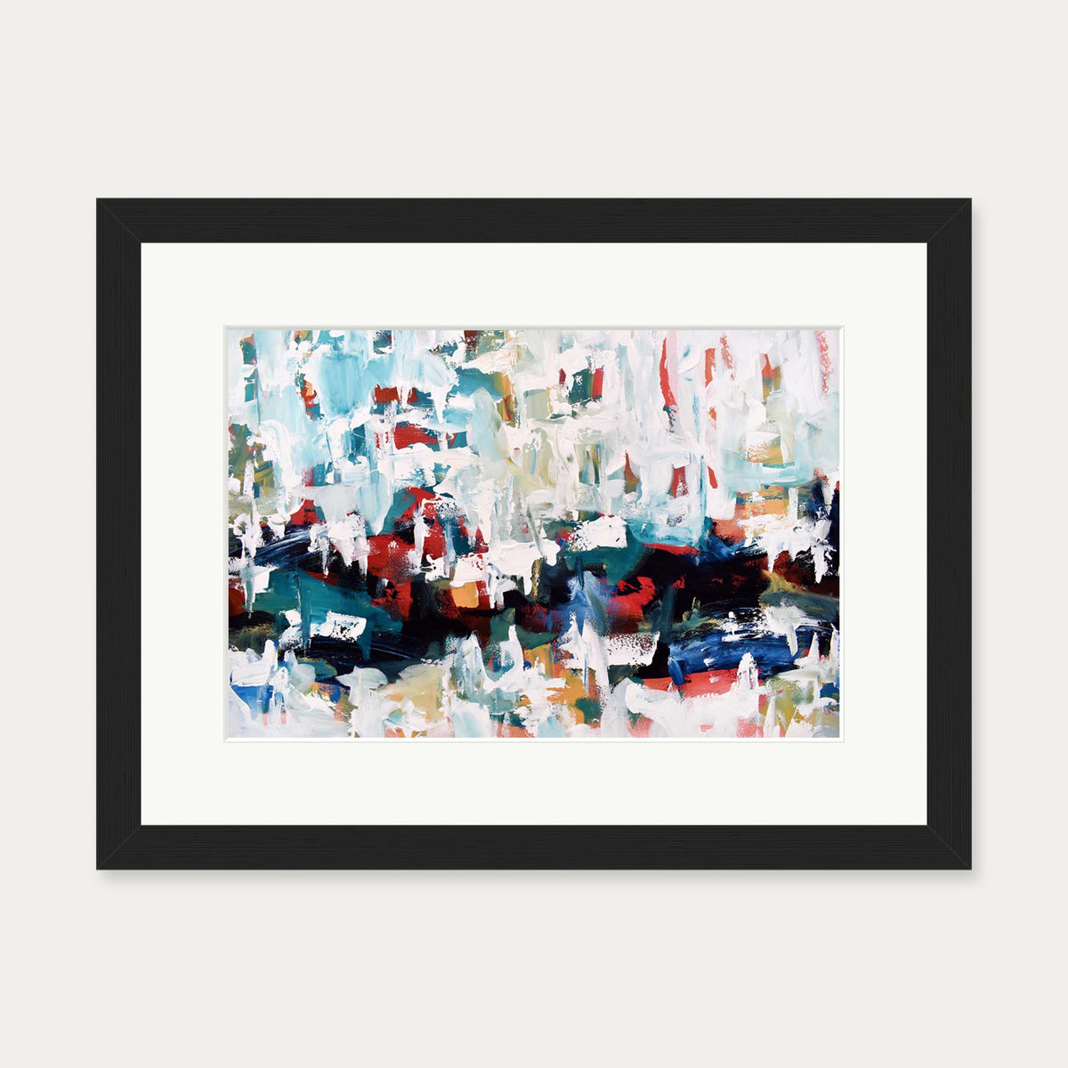 Abstract 272 Art Print — 30 x 40 cm — Black Frame