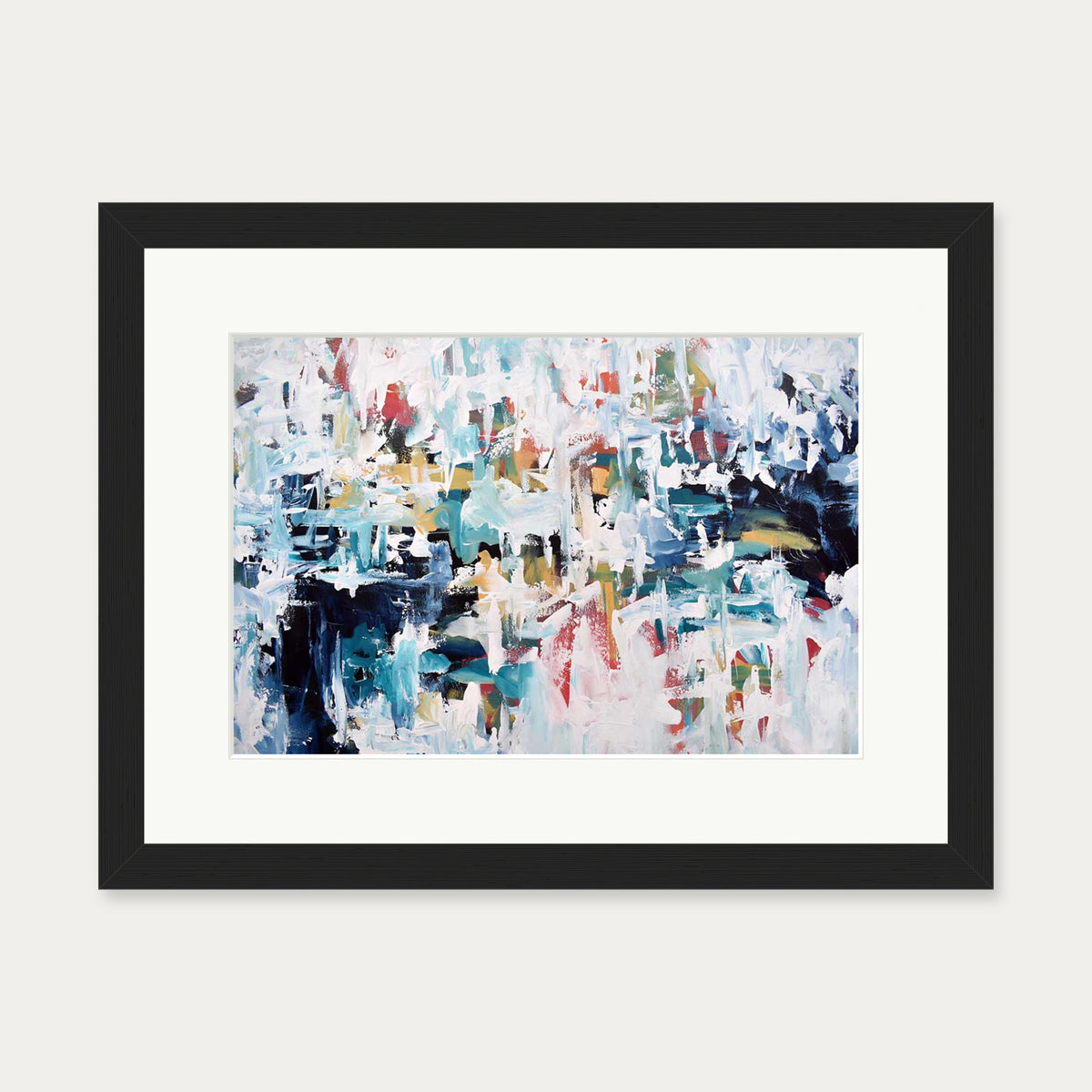 Abstract 273 Art Print — 30 x 40 cm — Black Frame
