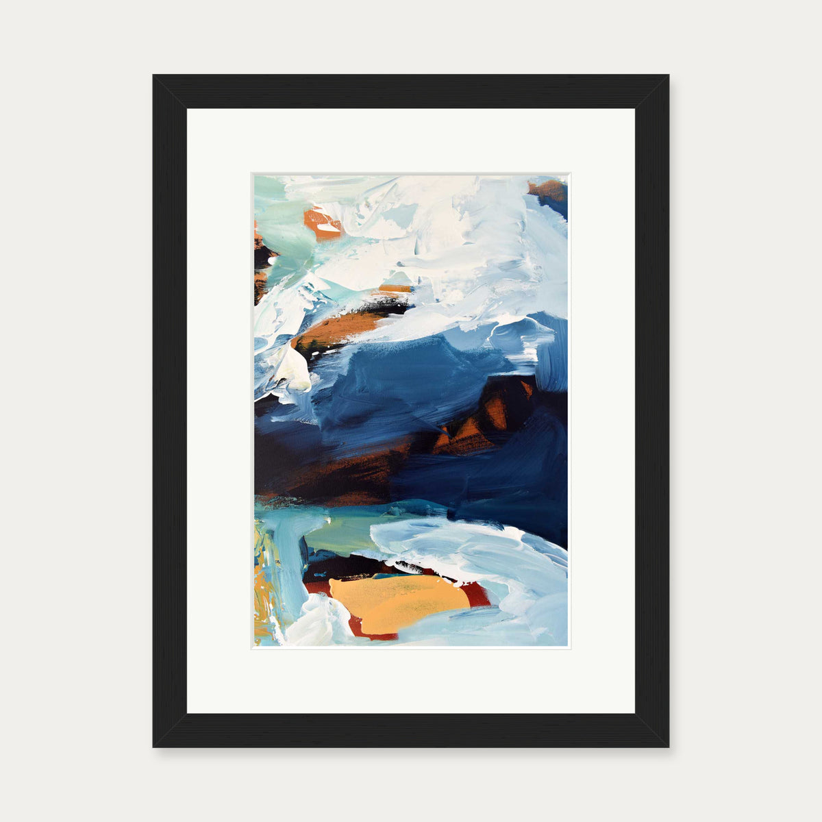 Abstract 274 Art Print — 30 x 40 cm — Black Frame