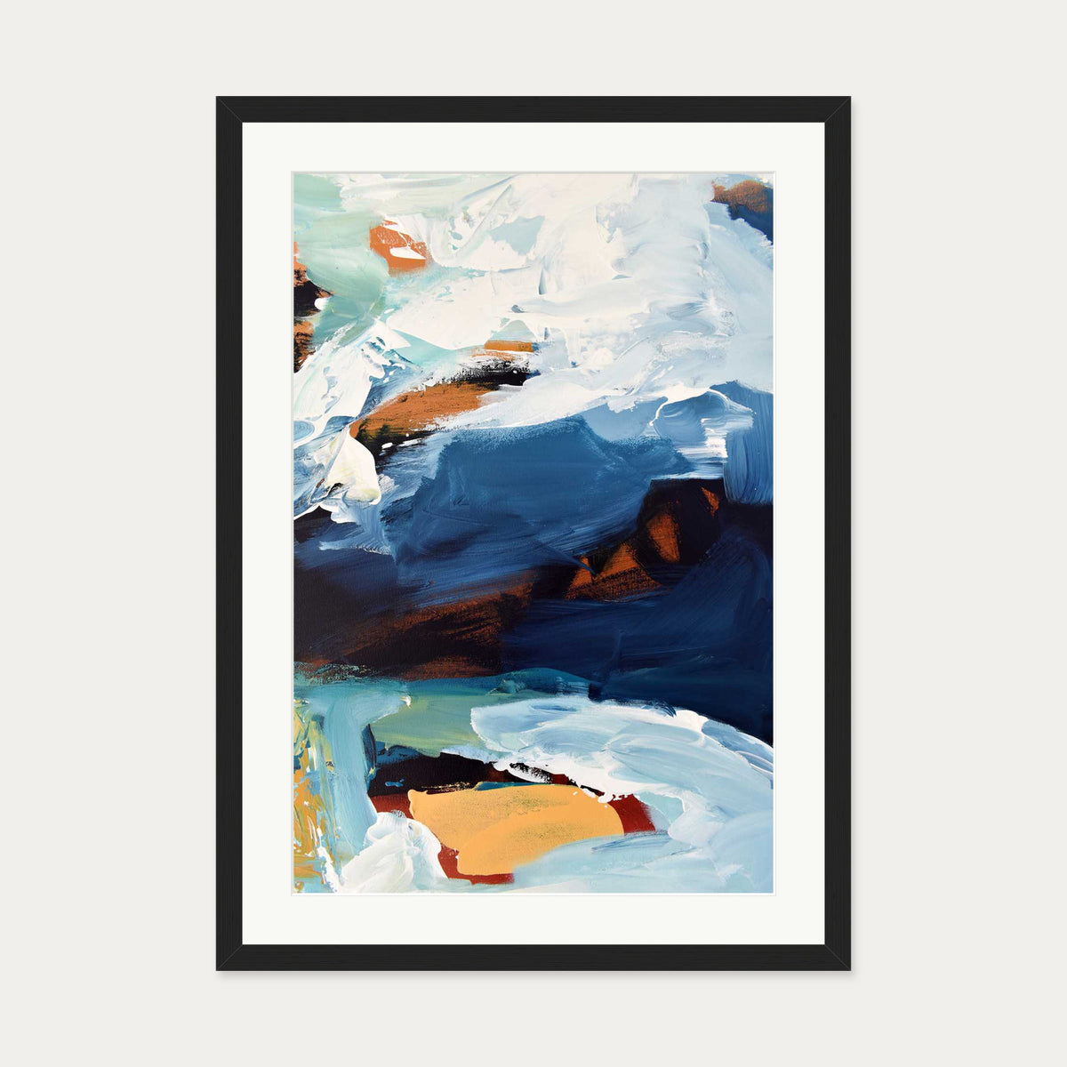 Abstract 274 Art Print — 50 x 70 cm — Black Frame