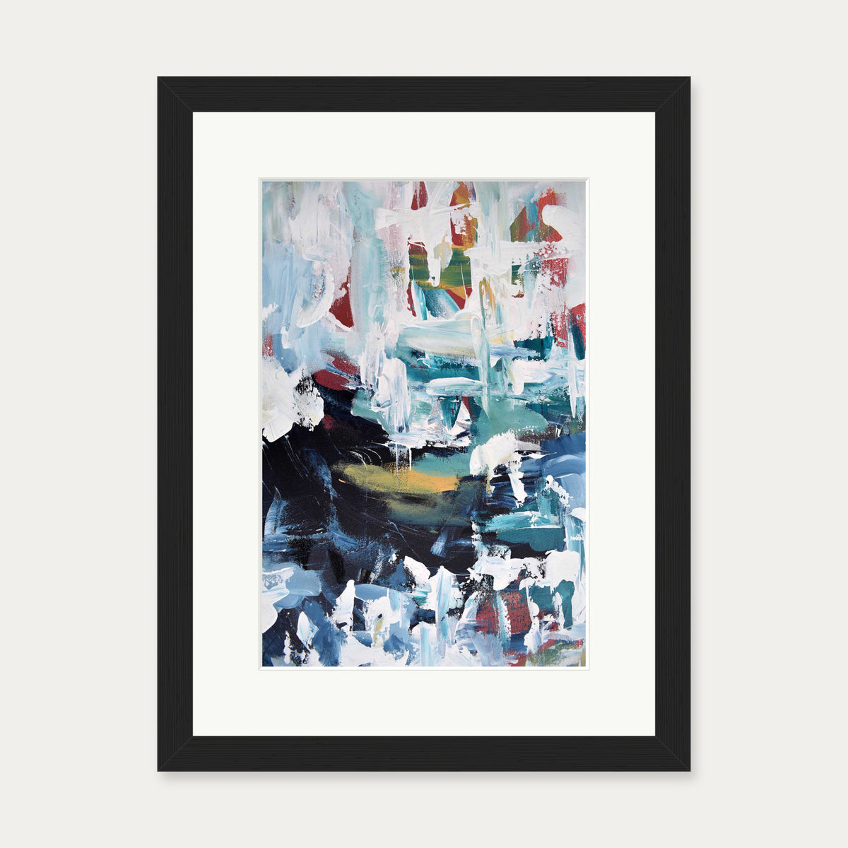 Abstract 275 Art Print — 30 x 40 cm — Black Frame