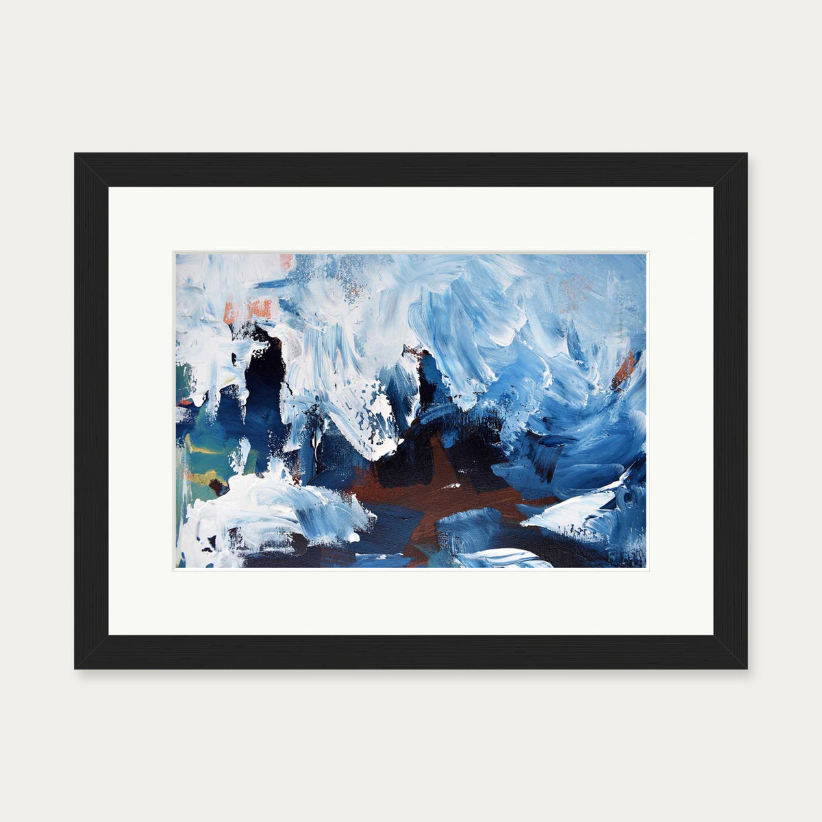 Abstract 277 Art Print — 30 x 40 cm — Black Frame