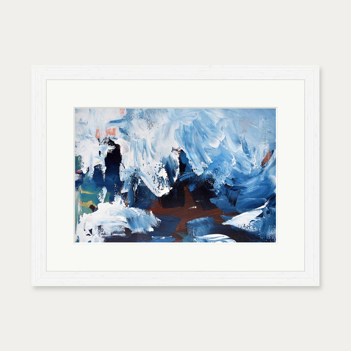 Abstract 277 Art Print — 30 x 40 cm — White Frame