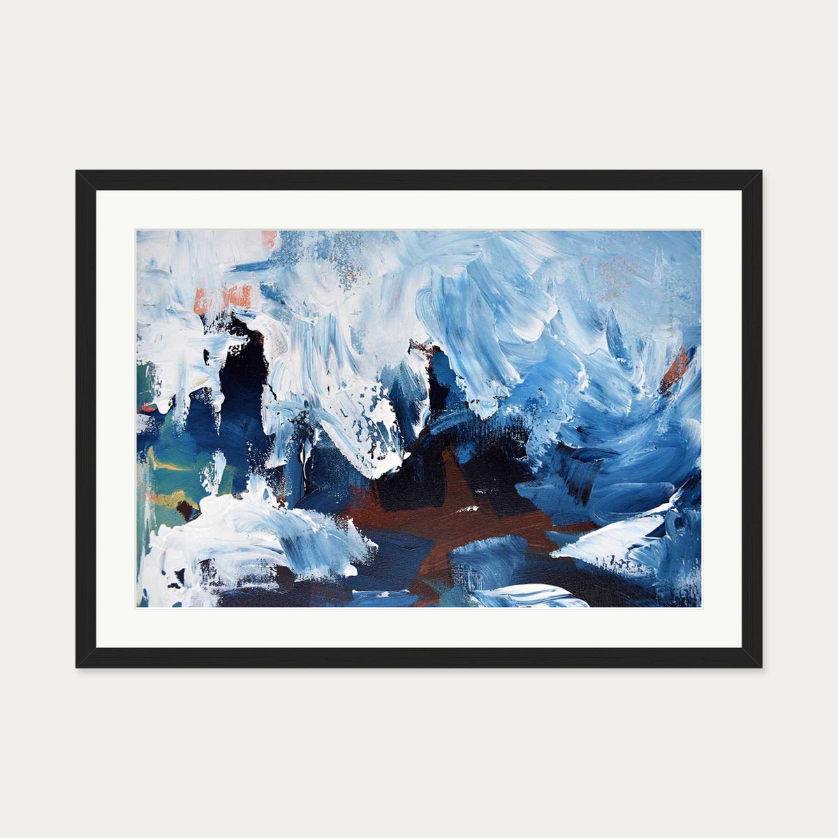 Abstract 277 Art Print — 50 x 70 cm — Black Frame