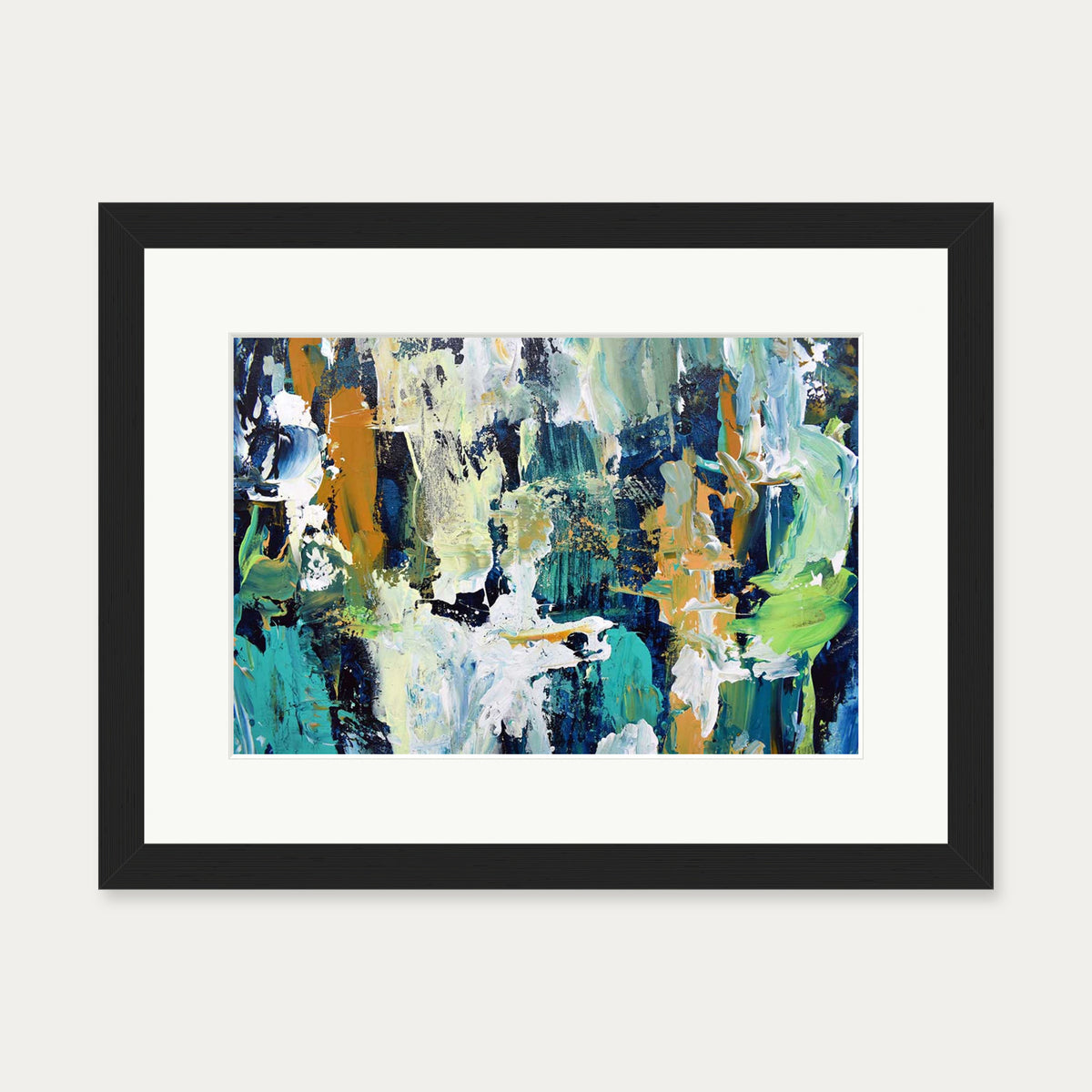 Abstract 279 Art Print — 30 x 40 cm — Black Frame