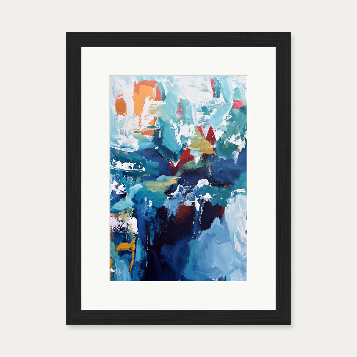 Abstract 281 Art Print — 30 x 40 cm — Black Frame