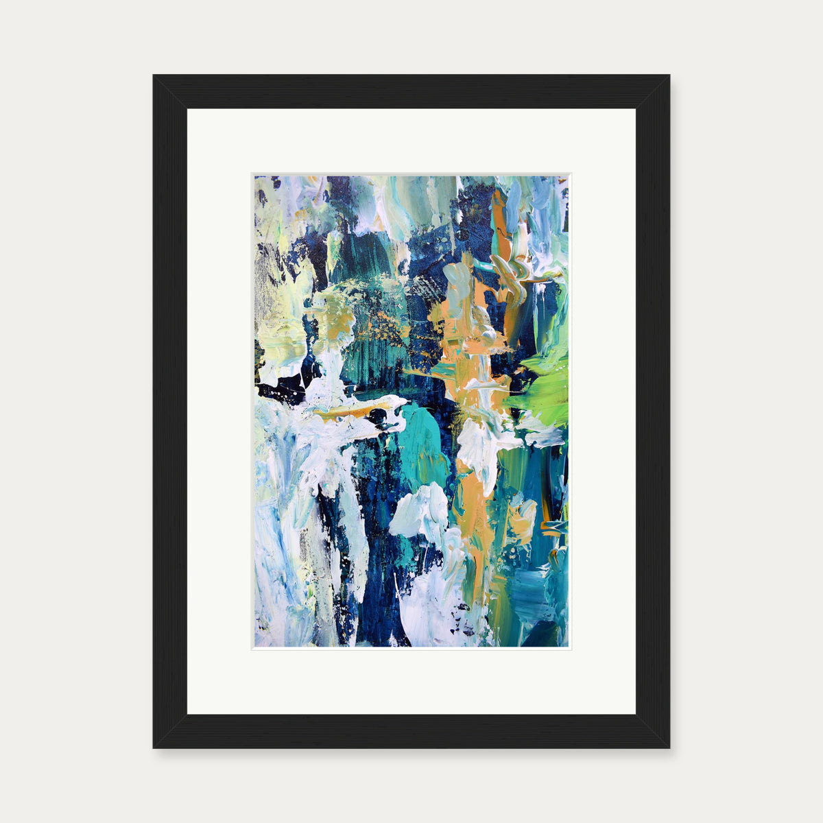Abstract 283 Art Print — 30 x 40 cm — Black Frame