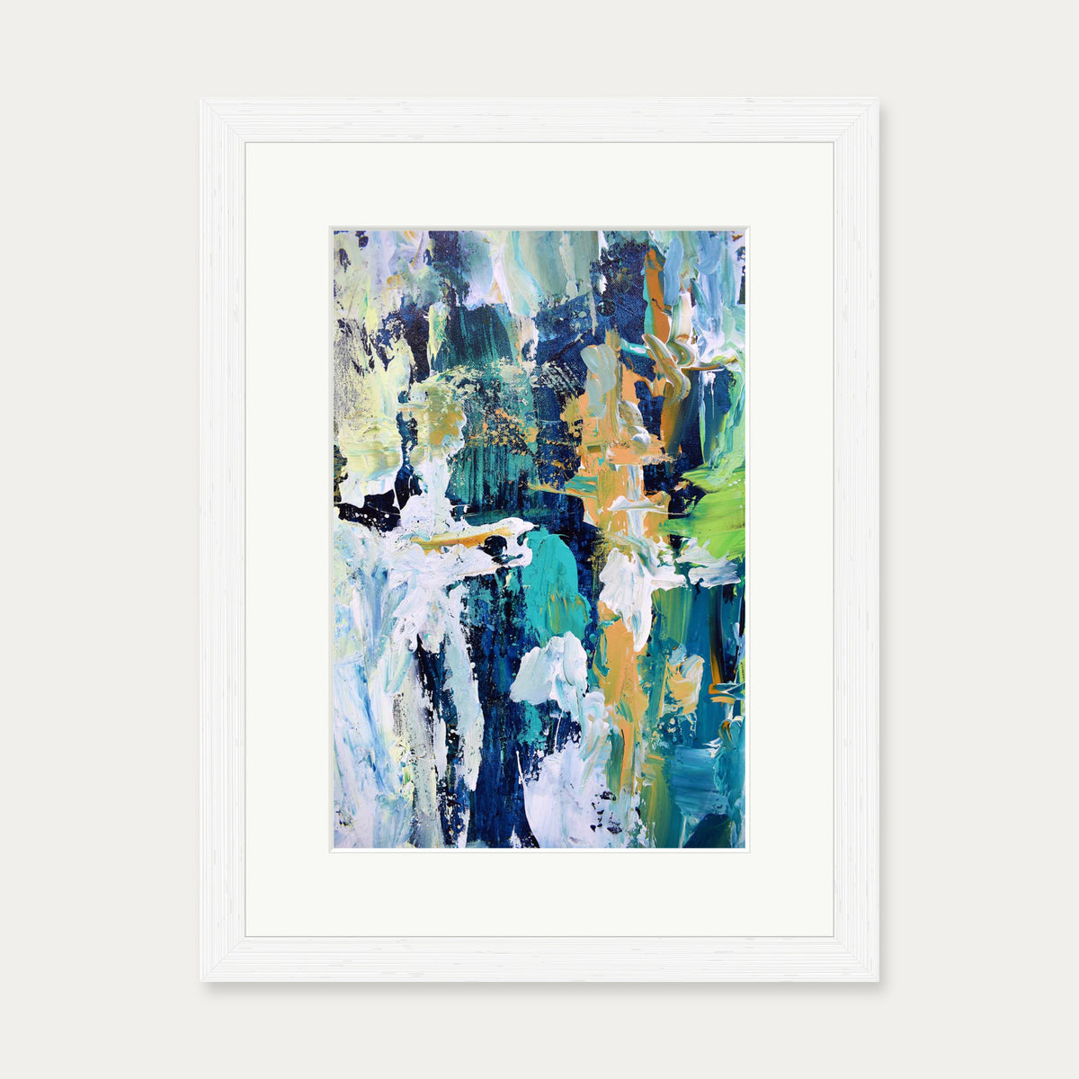 Abstract 283 Art Print — 30 x 40 cm — White Frame