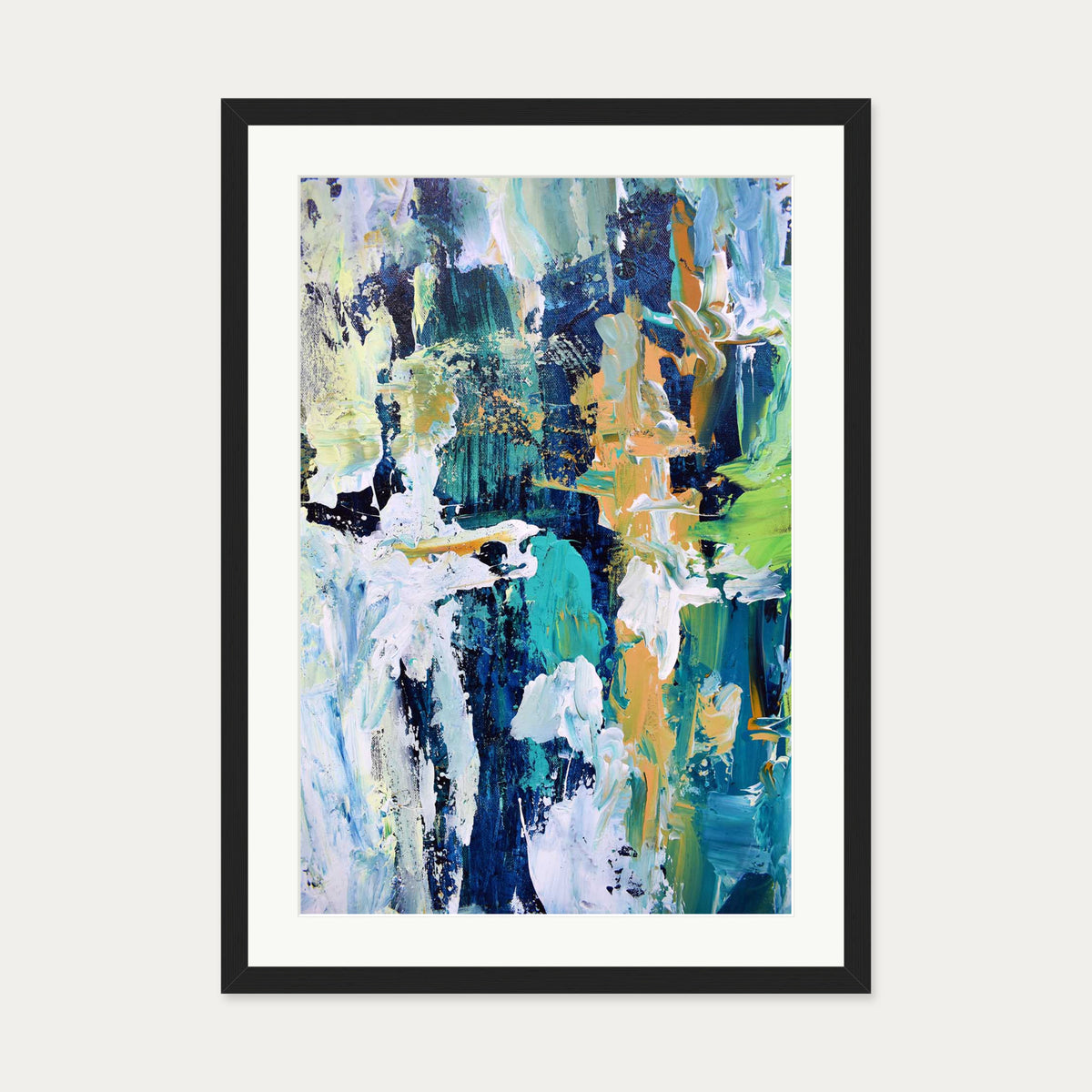 Abstract 283 Art Print — 50 x 70 cm — Black Frame