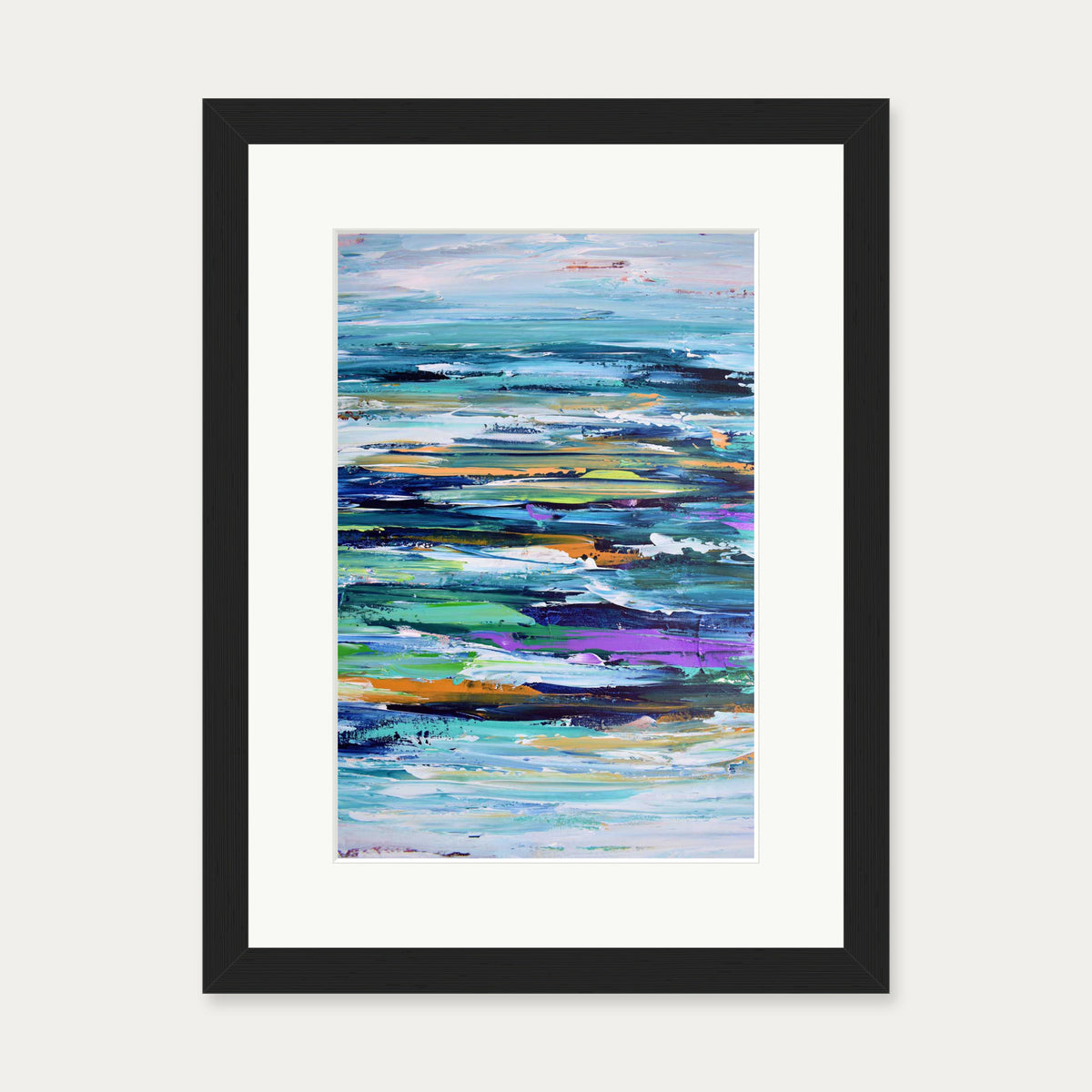 Abstract 286 Art Print — 30 x 40 cm — Black Frame
