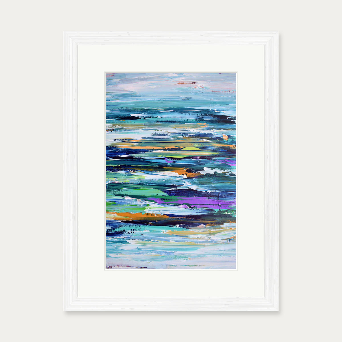 Abstract 286 Art Print — 30 x 40 cm — White Frame