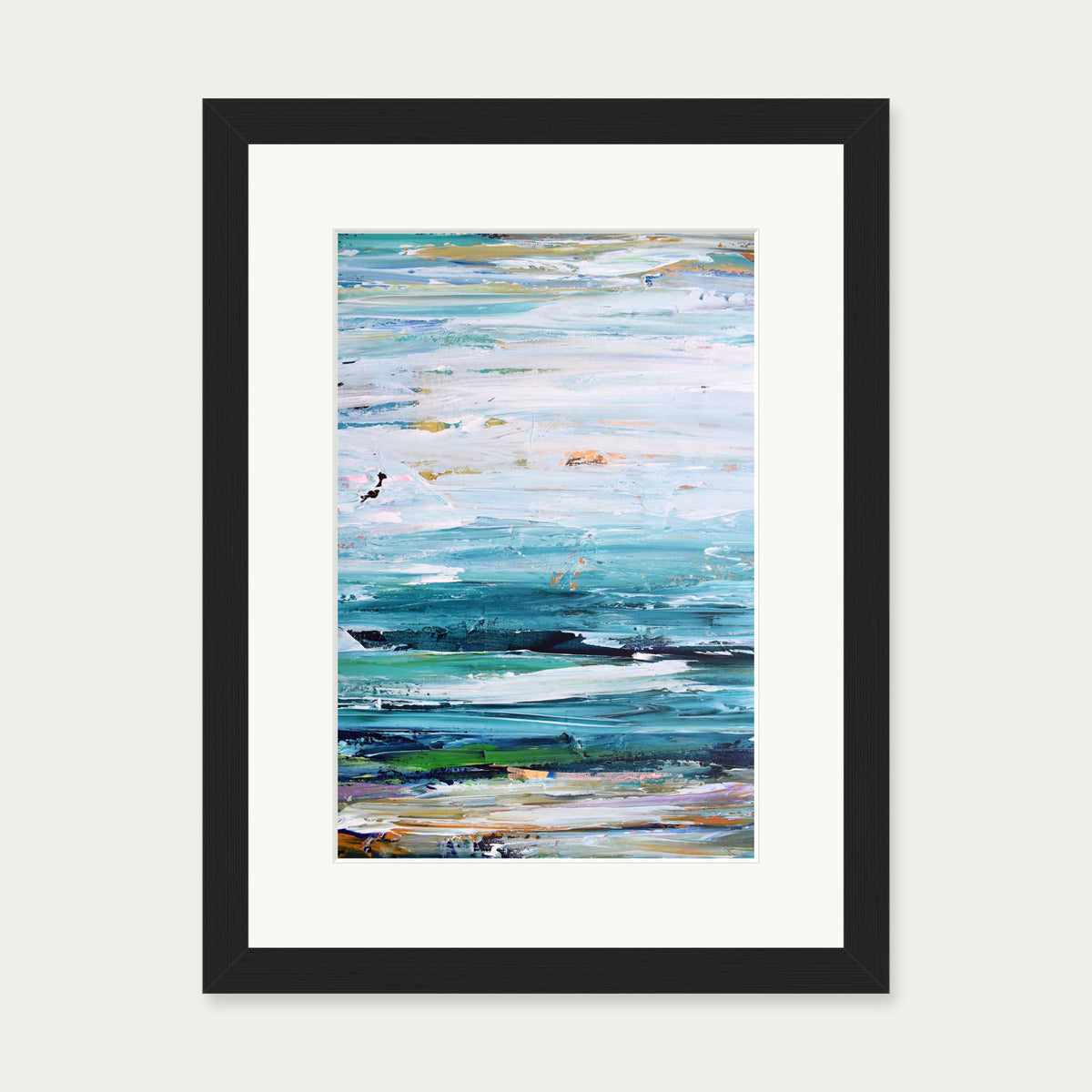 Abstract 287 Art Print — 30 x 40 cm — Black Frame
