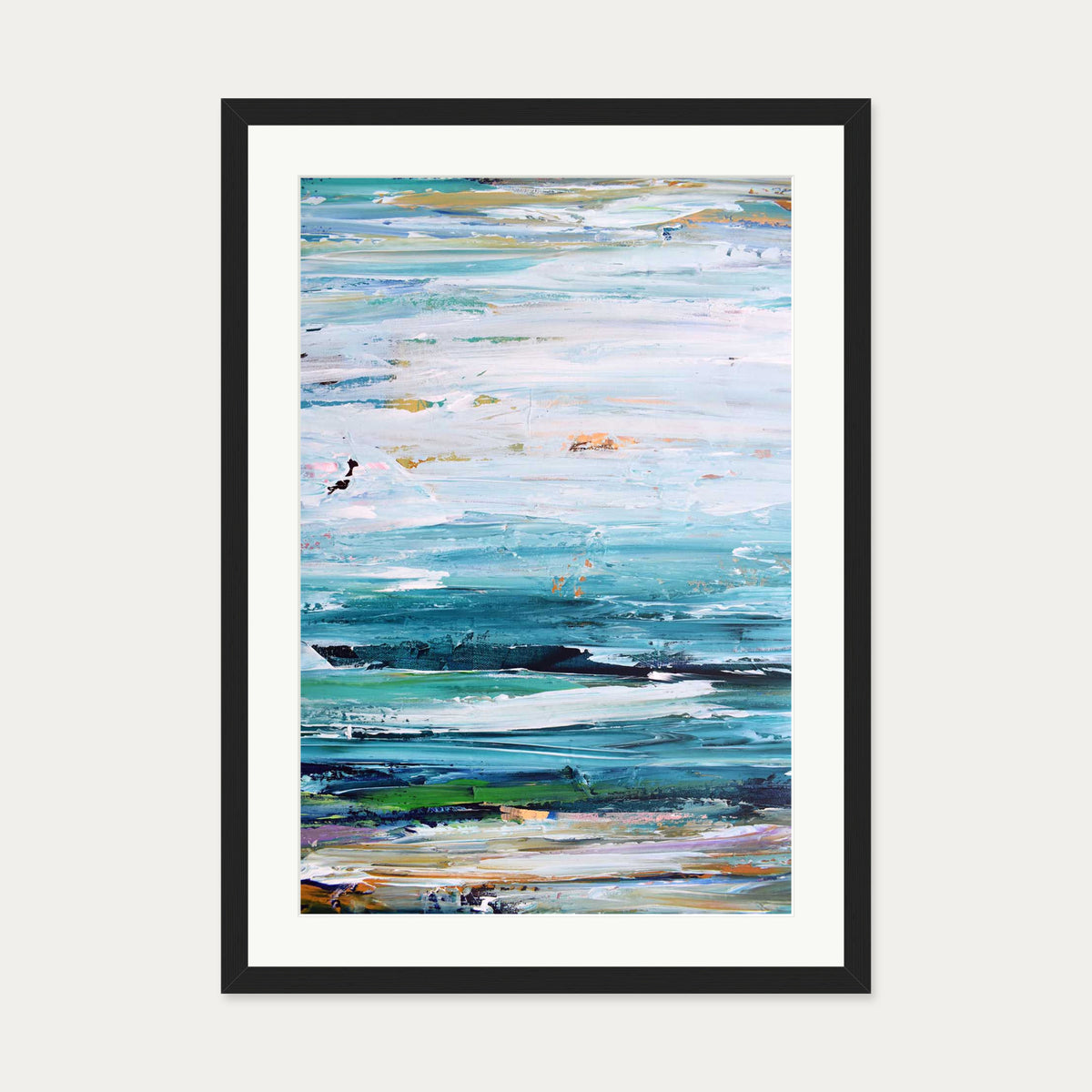 Abstract 287 Art Print — 50 x 70 cm — Black Frame