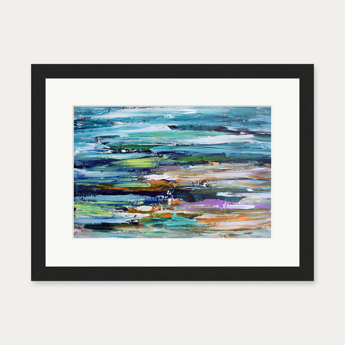Abstract 288 Art Print — 30 x 40 cm — Black Frame