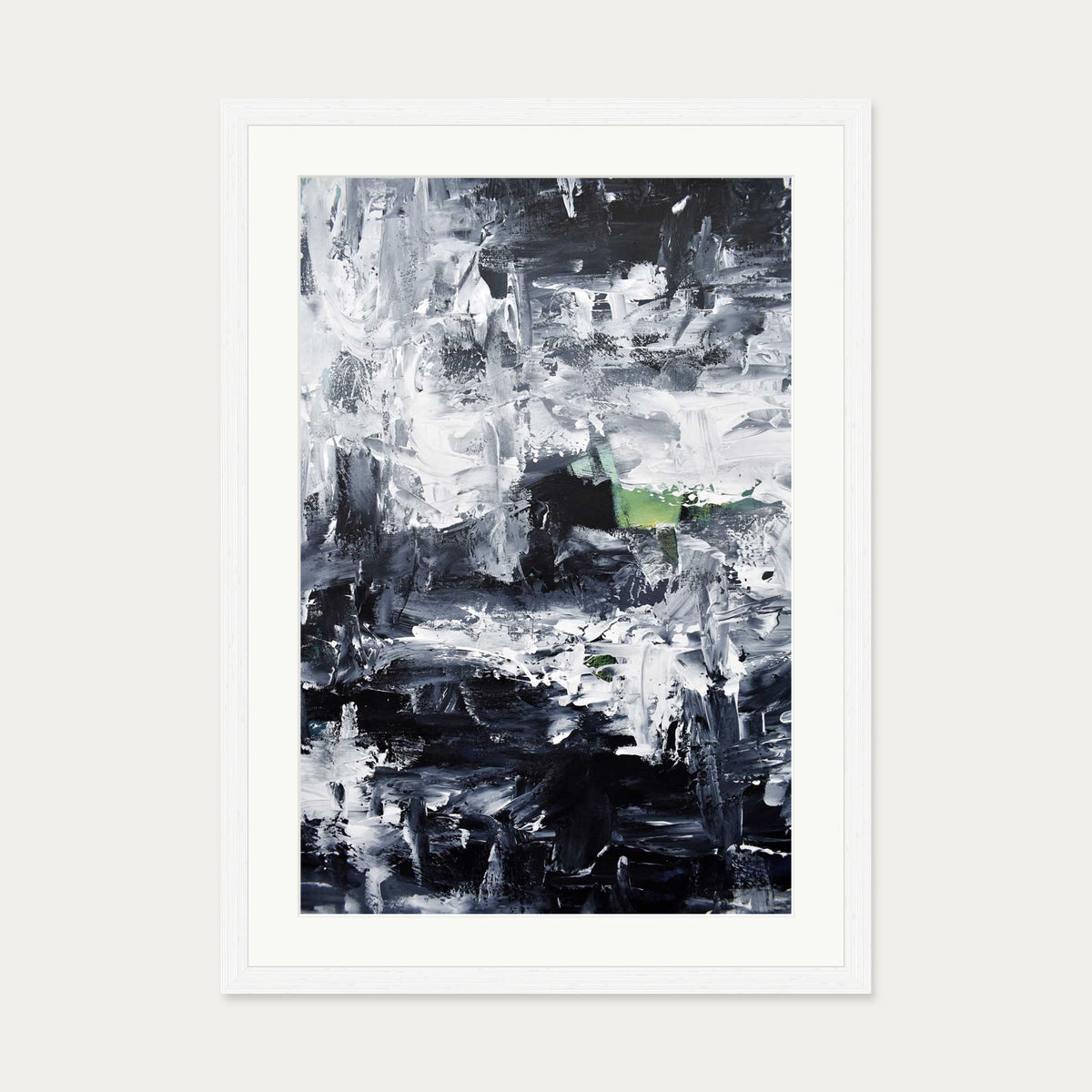 Abstract 291 Art Print — 50 x 70 cm — White Frame