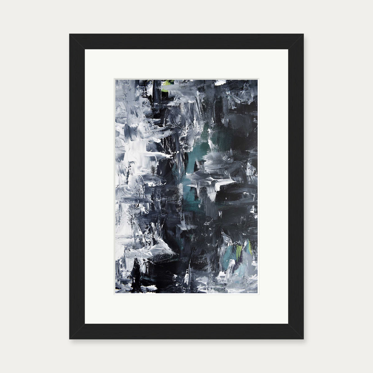 Abstract 292 Art Print — 30 x 40 cm — Black Frame