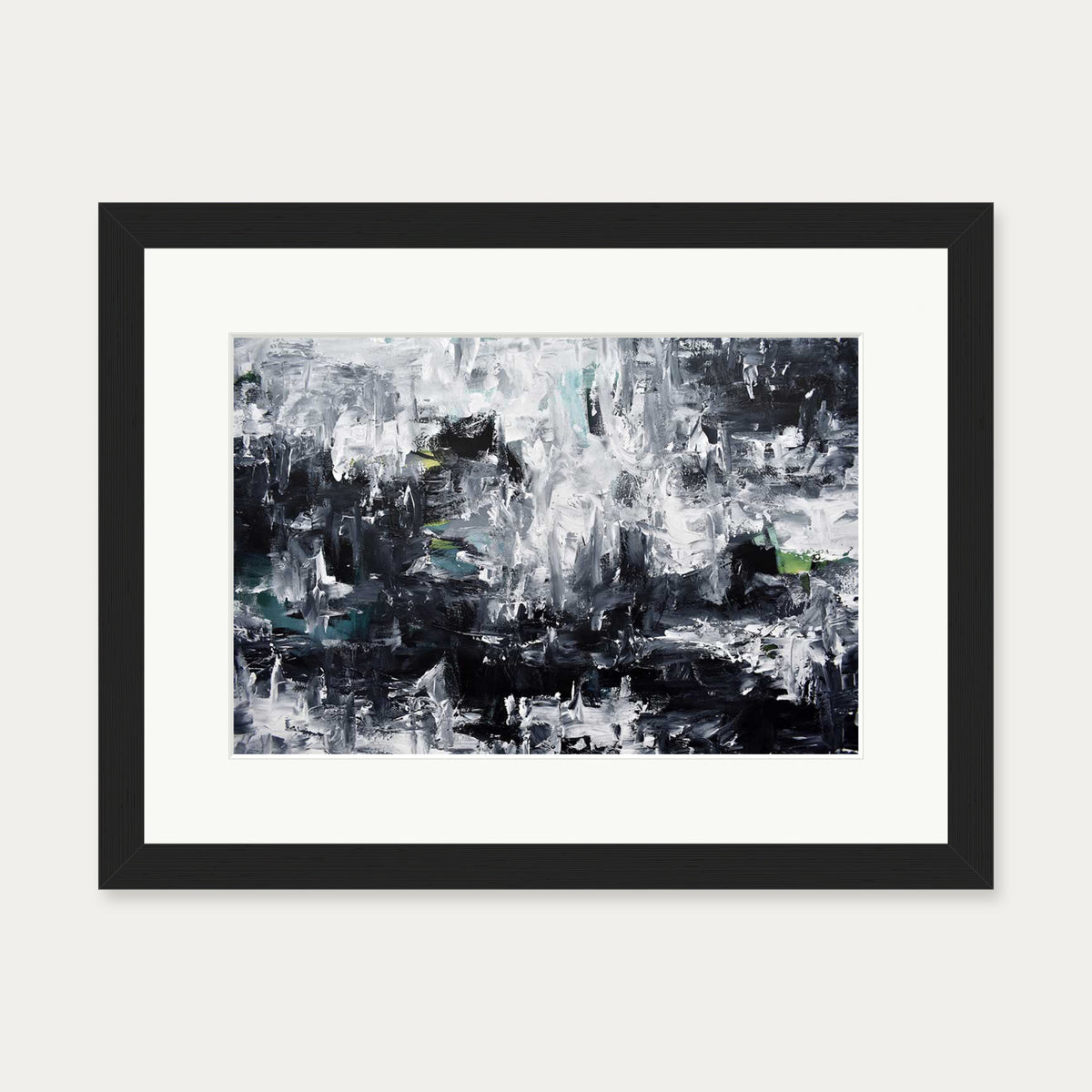 Abstract 293 Art Print — 30 x 40 cm — Black Frame