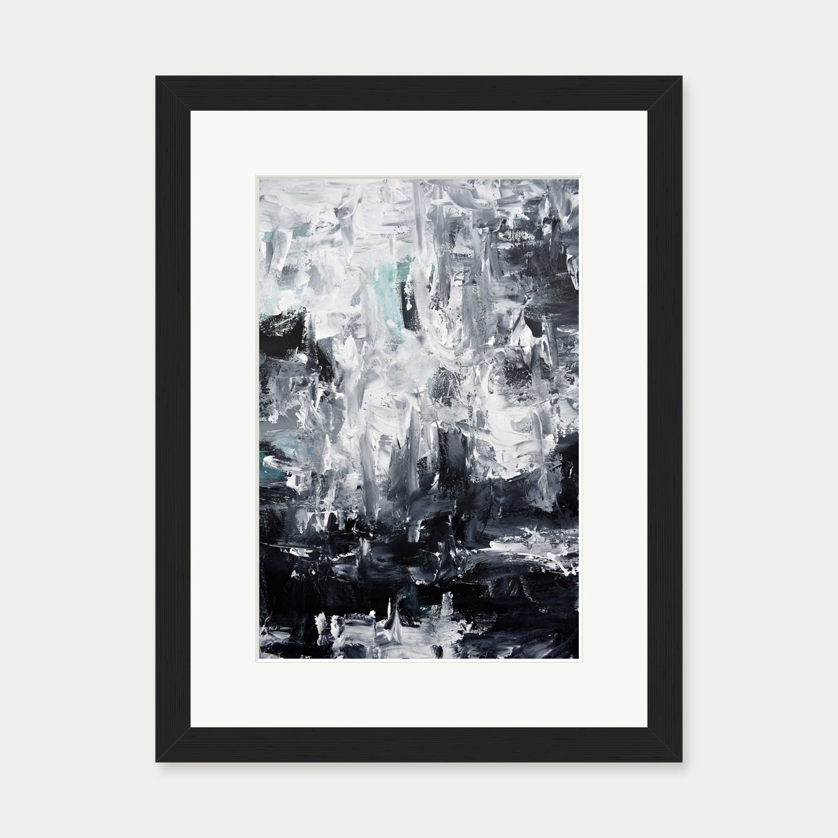Abstract 294 Art Print — 30 x 40 cm — Black Frame