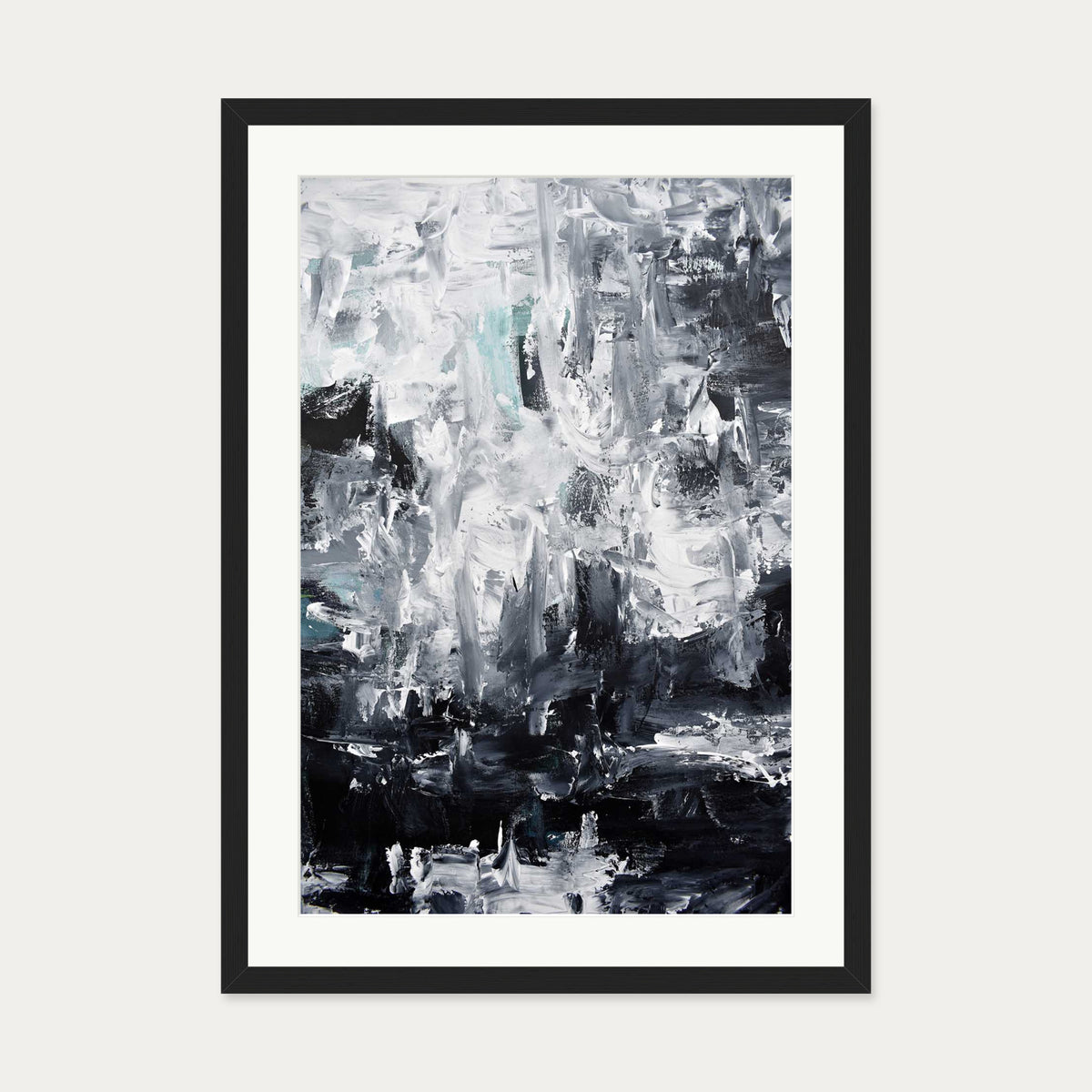 Abstract 294 Art Print — 50 x 70 cm — Black Frame