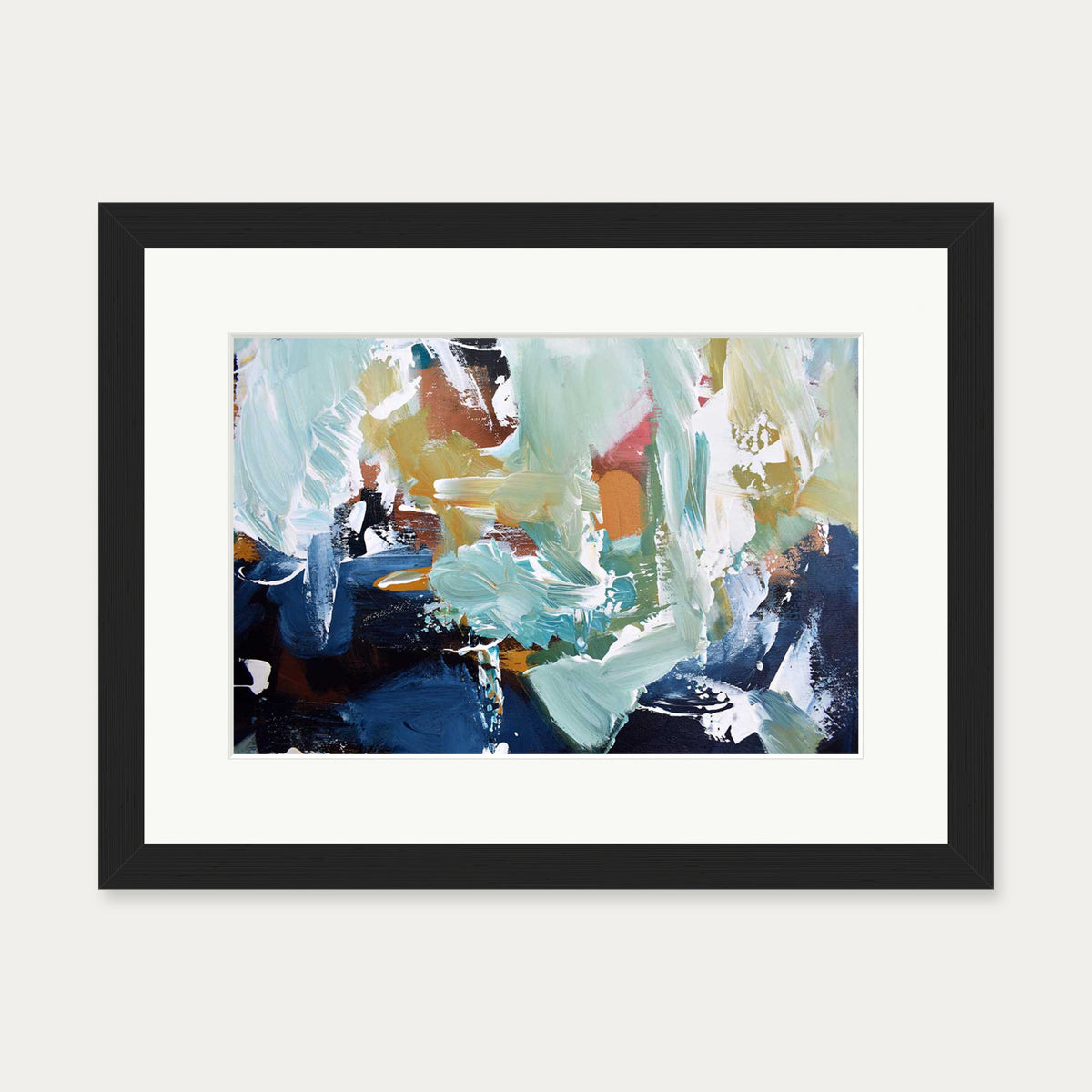 Abstract 300 Art Print — 30 x 40 cm — Black Frame