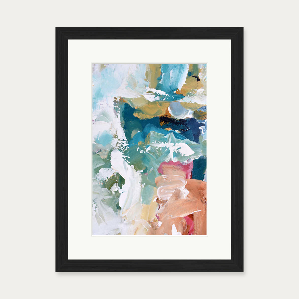 Abstract 315 Art Print — 30 x 40 cm — Black Frame