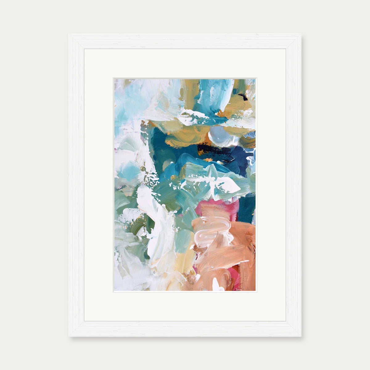Abstract 315 Art Print — 30 x 40 cm — White Frame