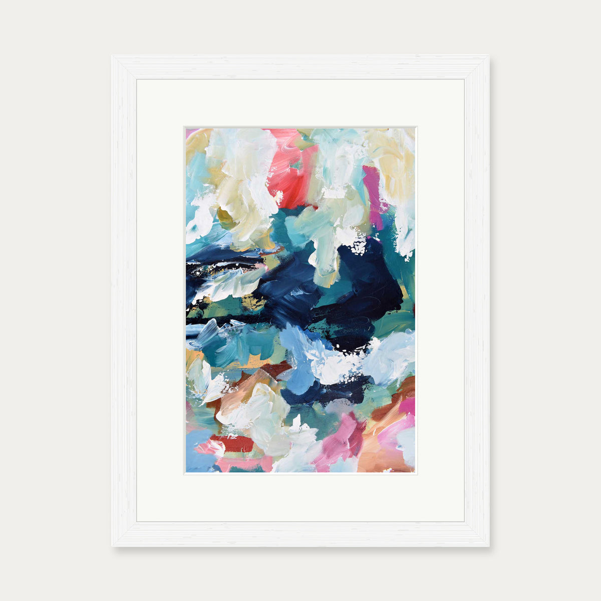 Abstract 317 Art Print — 30 x 40 cm — White Frame