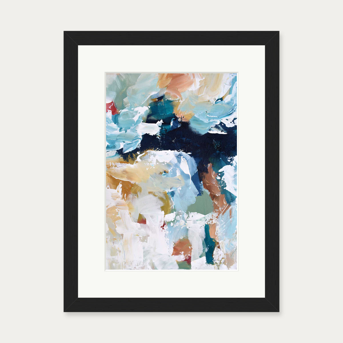 Abstract 323 Art Print — 30 x 40 cm — Black Frame