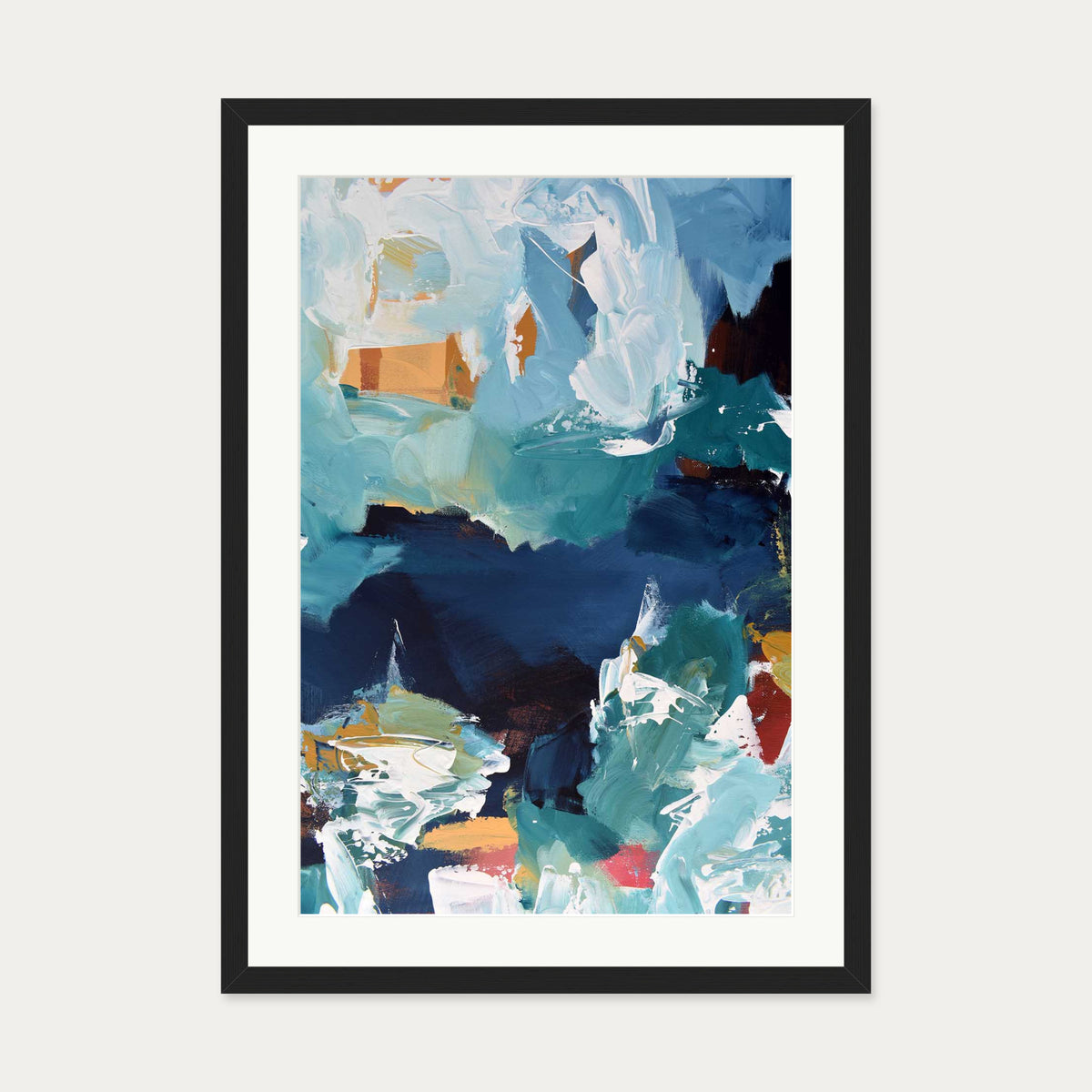 Abstract 331 Art Print — 50 x 70 cm — Black Frame