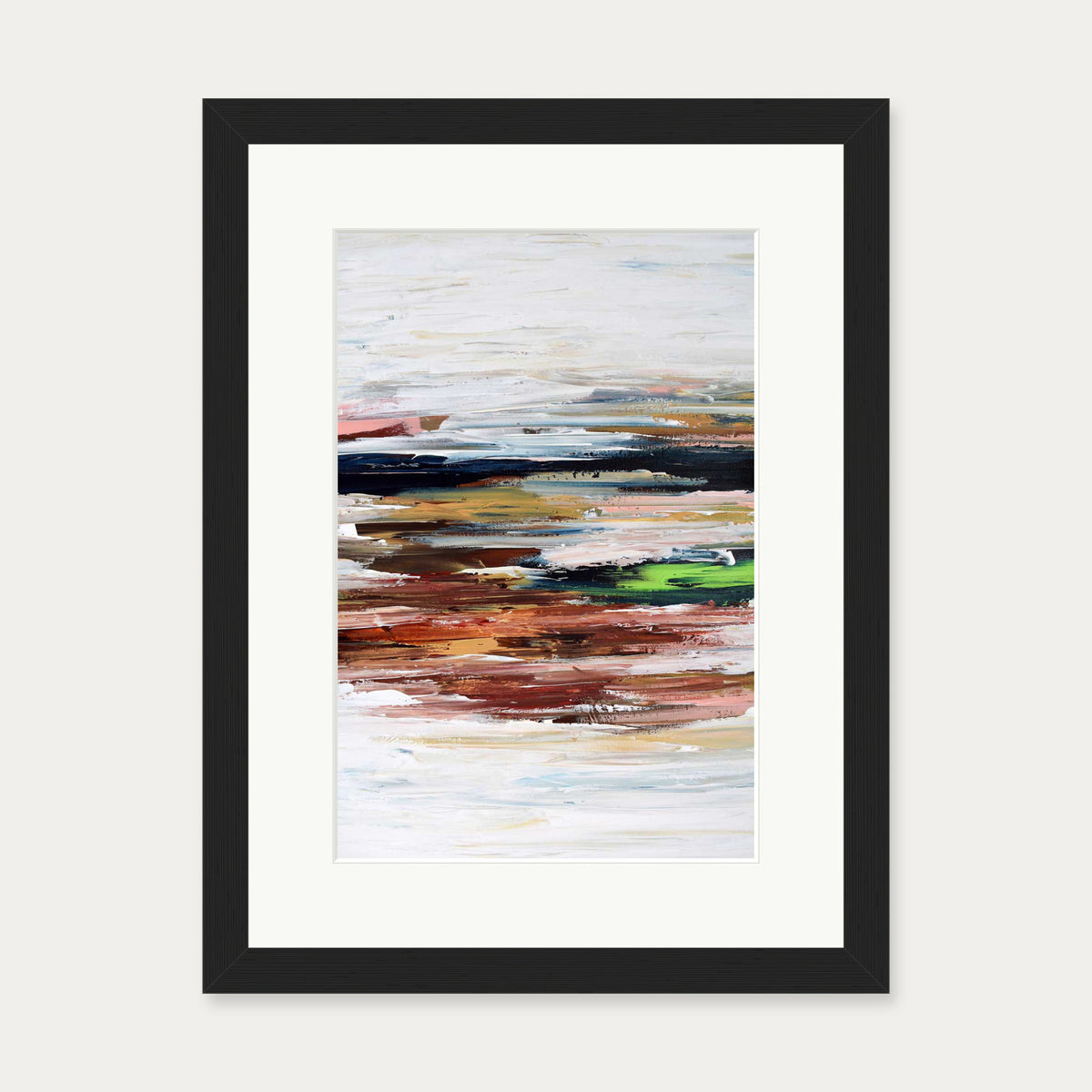 Abstract 332 Art Print — 30 x 40 cm — Black Frame