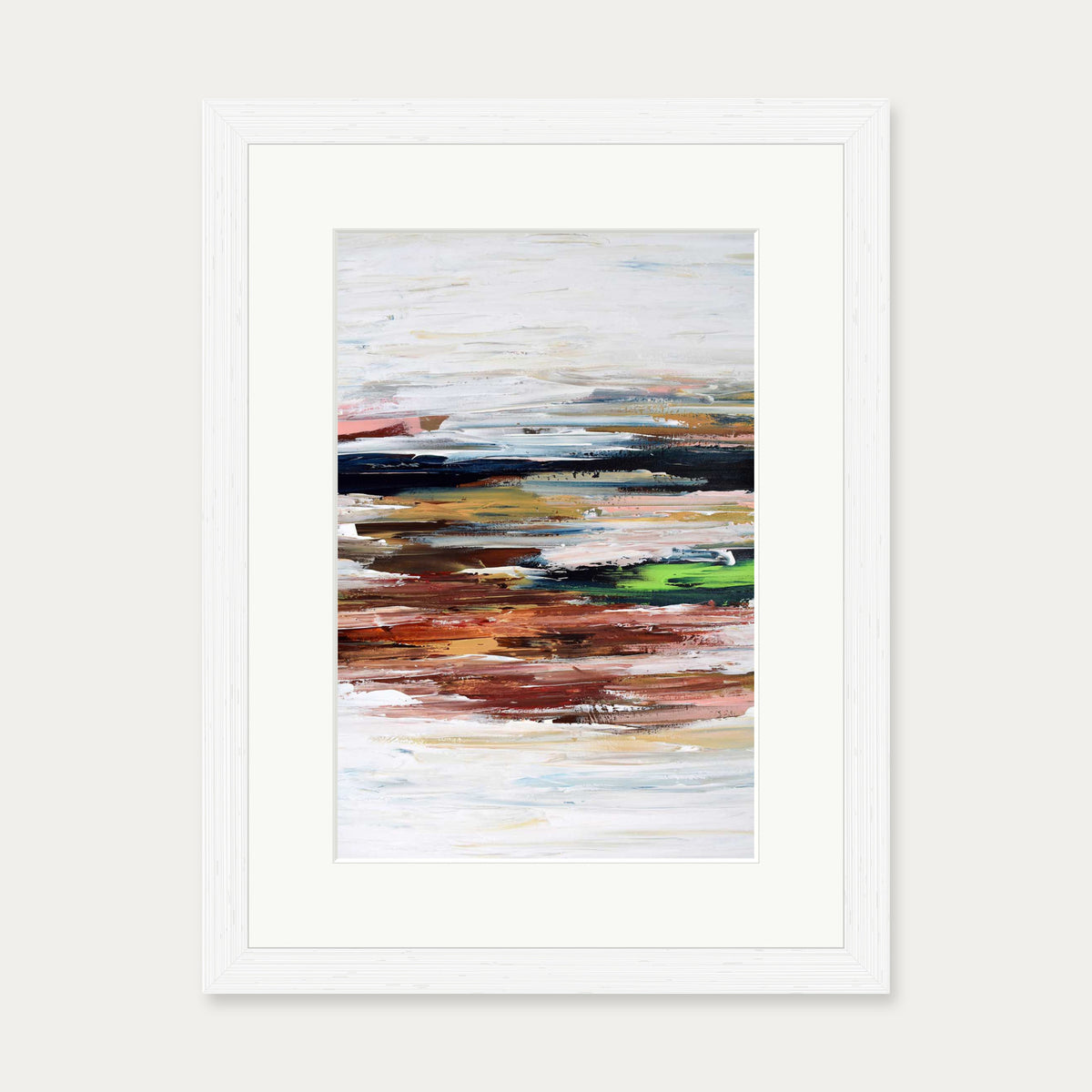 Abstract 332 Art Print — 30 x 40 cm — White Frame