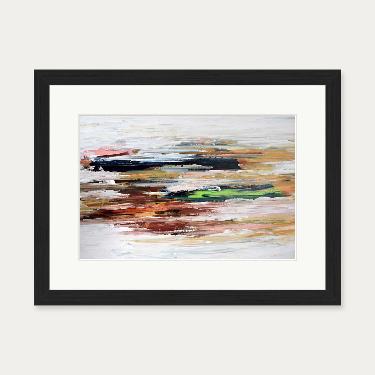 Abstract 333 Art Print — 30 x 40 cm — Black Frame