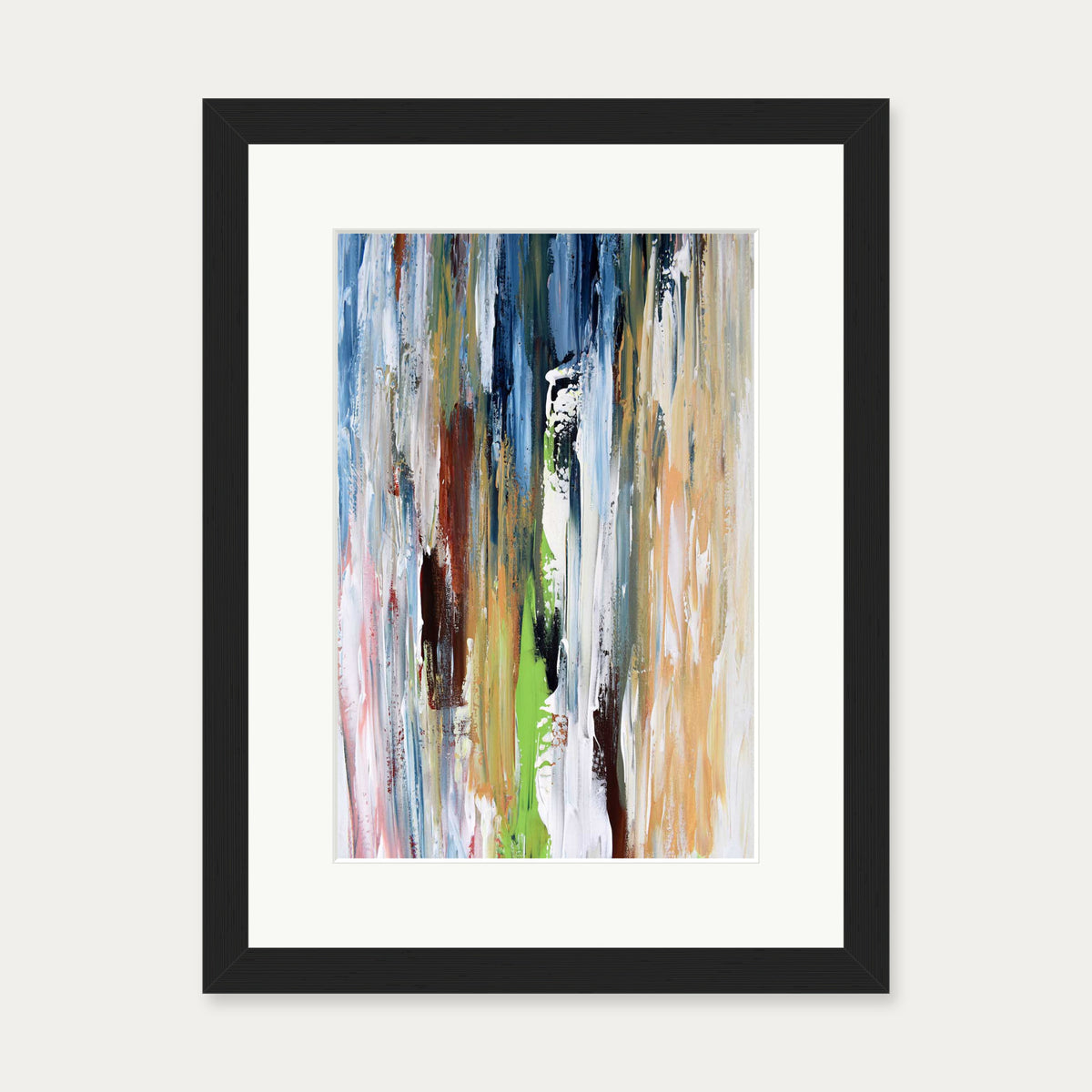 Abstract 335 Art Print — 30 x 40 cm — Black Frame
