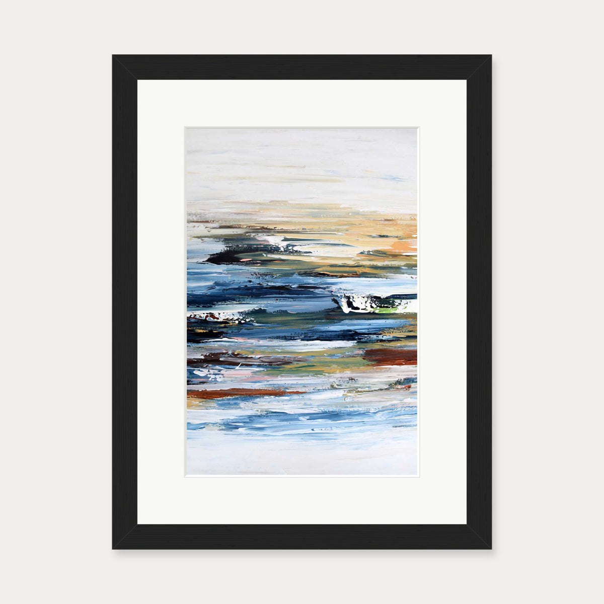 Abstract 336 Art Print — 30 x 40 cm — Black Frame