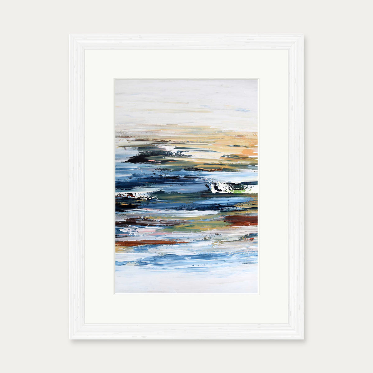 Abstract 336 Art Print — 30 x 40 cm — White Frame