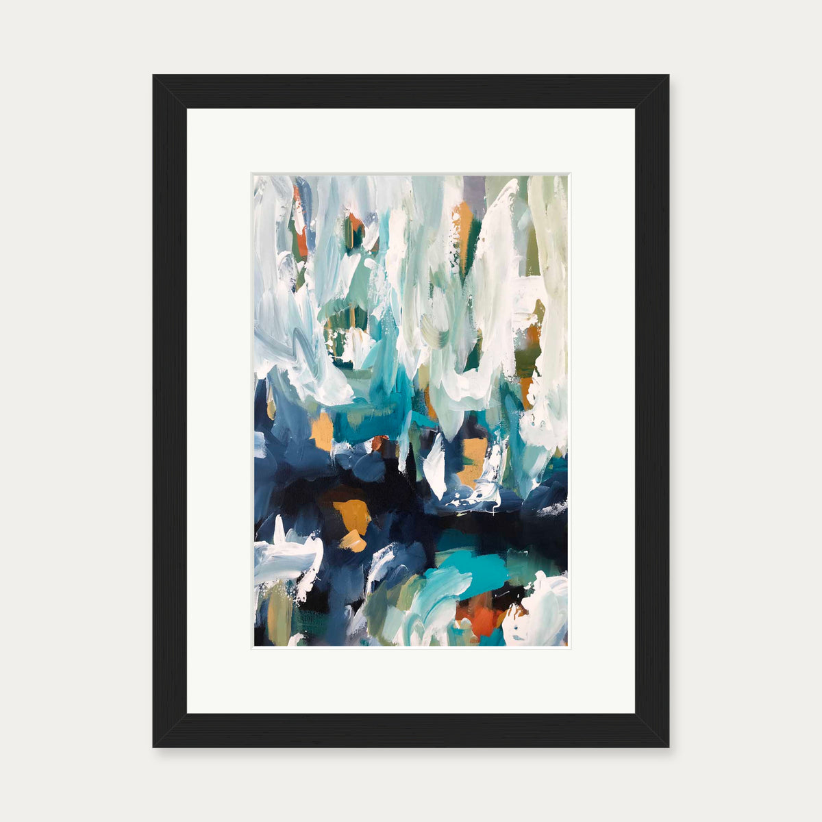 Abstract 339 Art Print — 30 x 40 cm — Black Frame