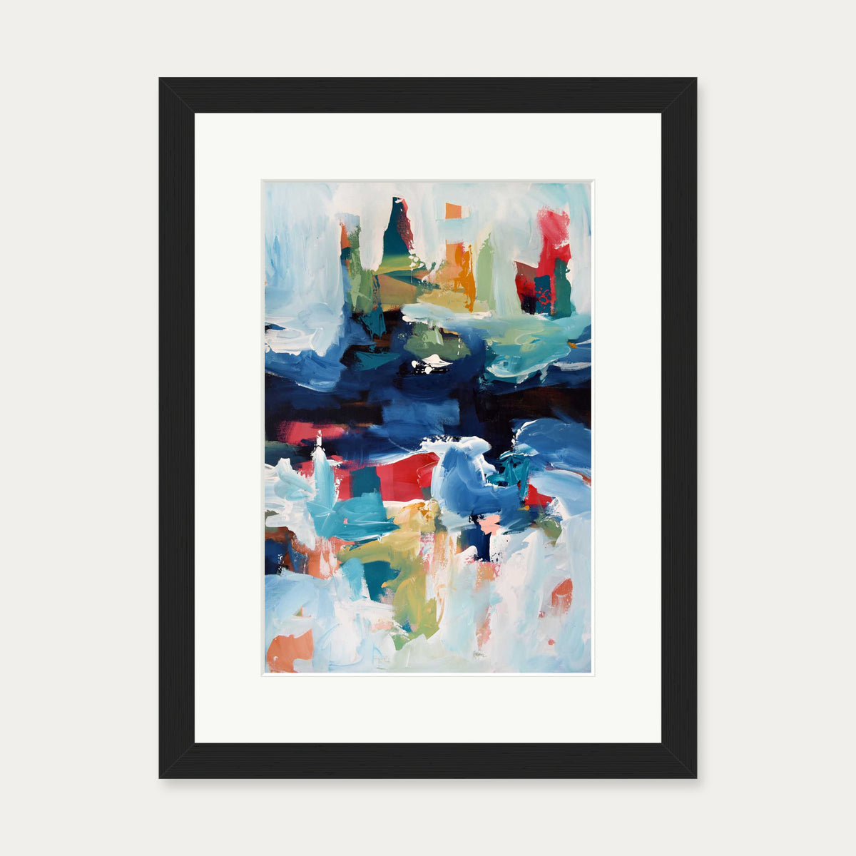 Abstract 347 Art Print — 30 x 40 cm — Black Frame