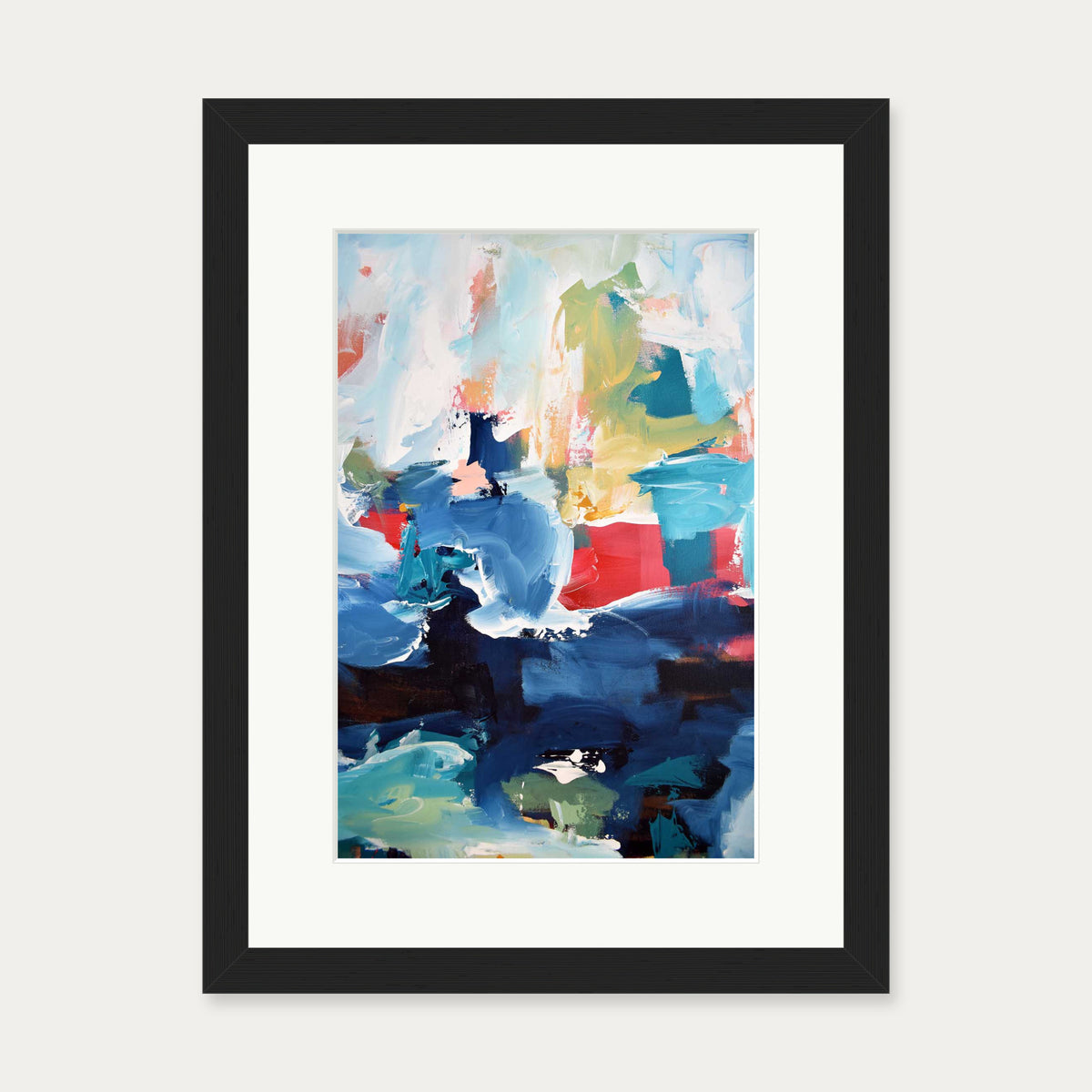Abstract 350 Art Print — 30 x 40 cm — Black Frame