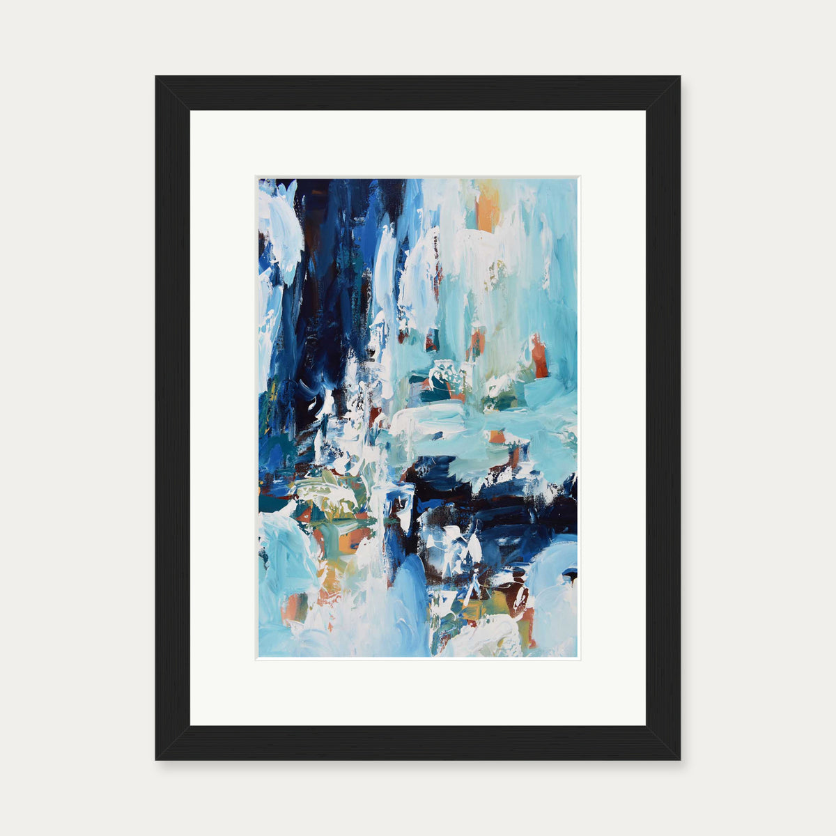 Abstract 385 Art Print — 30 x 40 cm — Black Frame