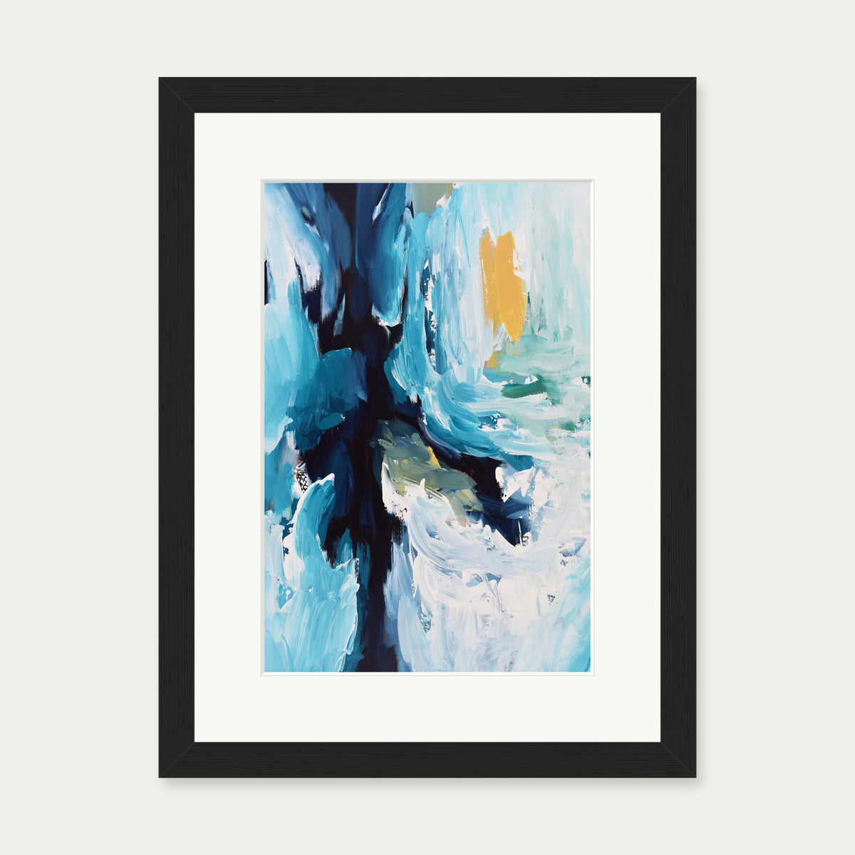 Abstract 389 Art Print — 30 x 40 cm — Black Frame