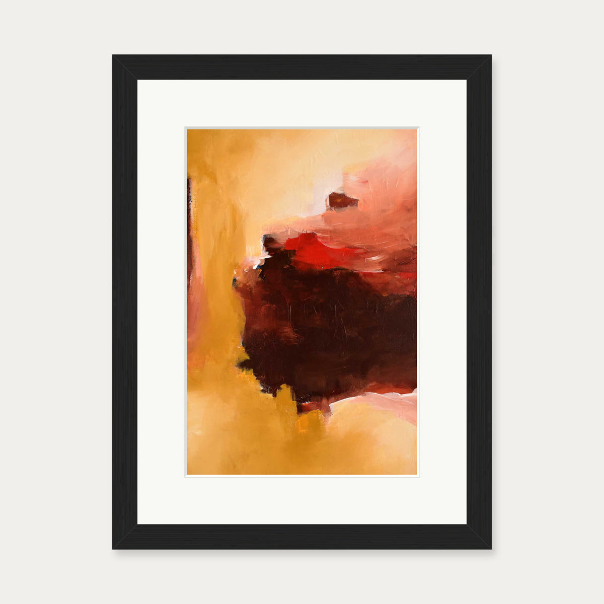 Abstract 391 Art Print — 30 x 40 cm — Black Frame