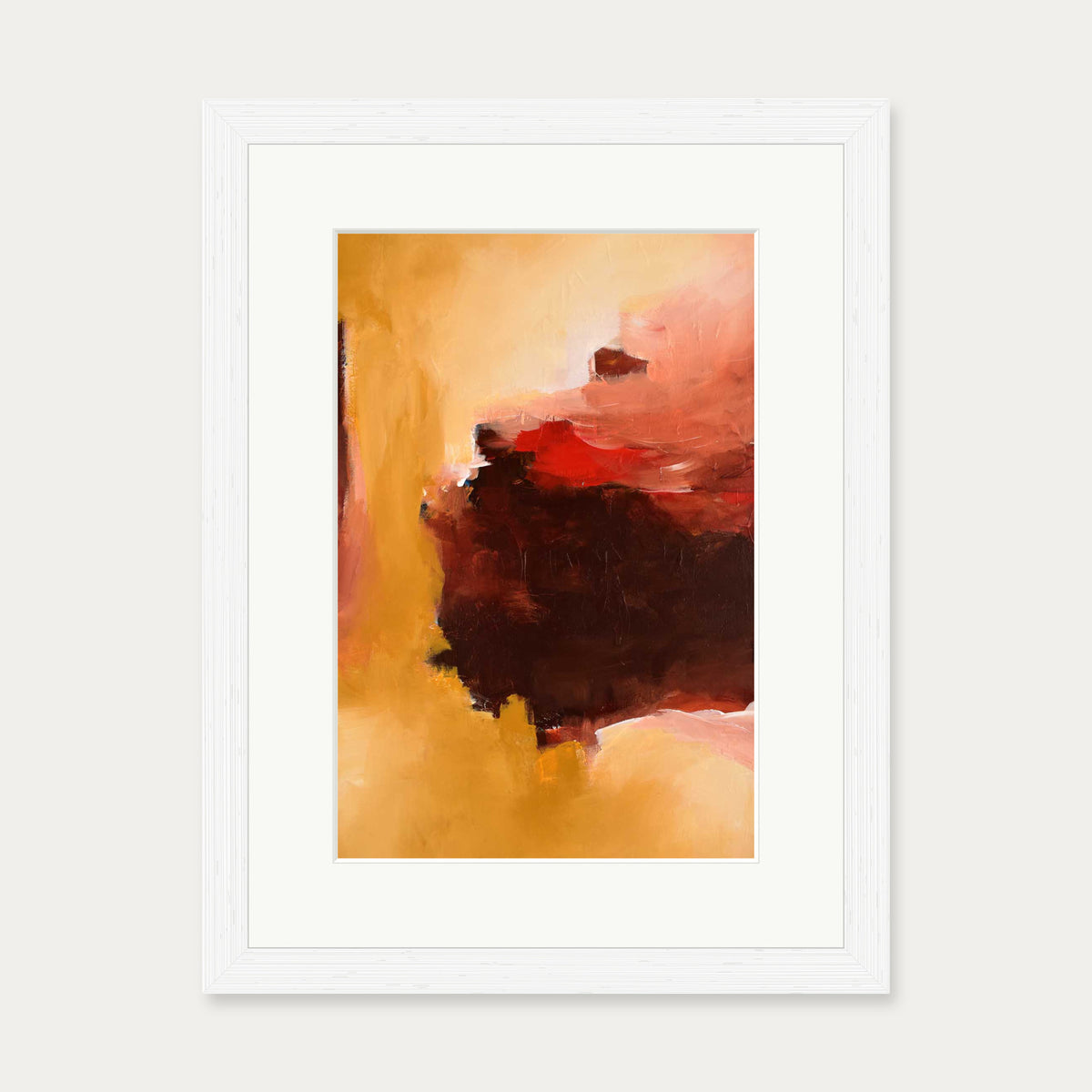 Abstract 391 Art Print — 30 x 40 cm — White Frame