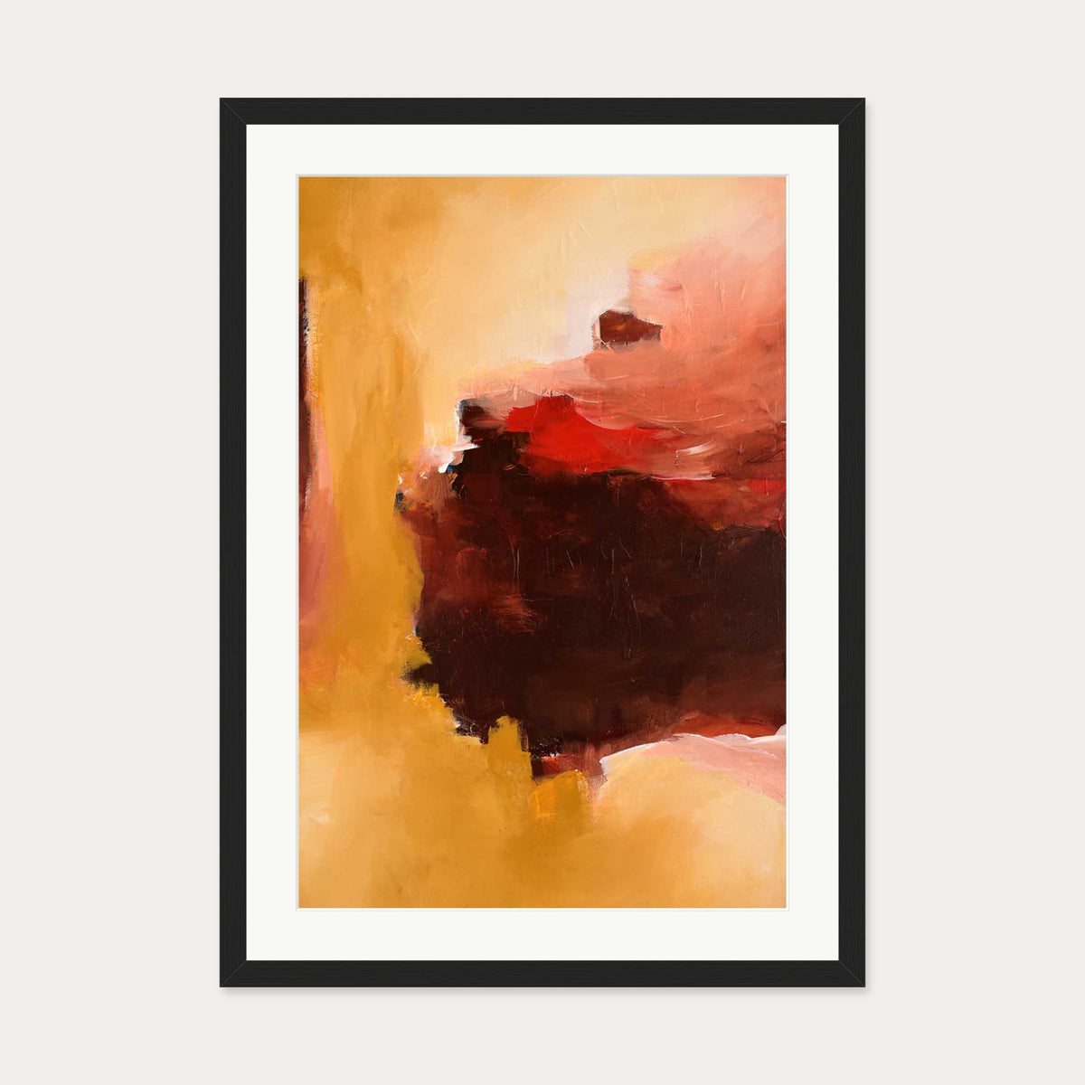Abstract 391 Art Print — 50 x 70 cm — Black Frame