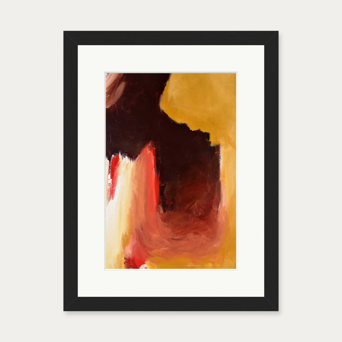 Abstract 392 Art Print — 30 x 40 cm — Black Frame