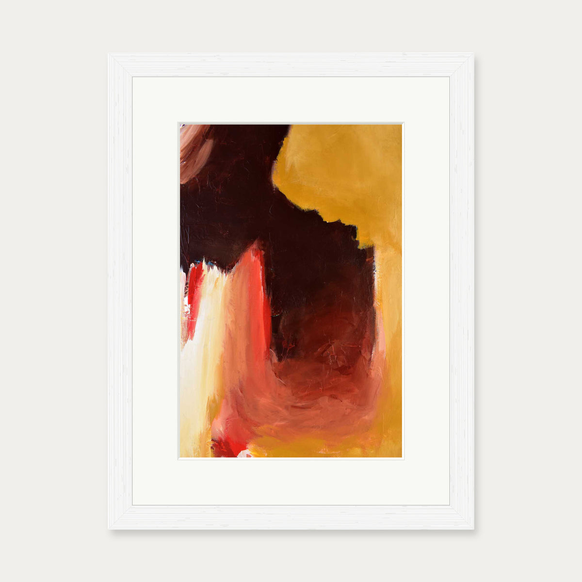 Abstract 392 Art Print — 30 x 40 cm — White Frame