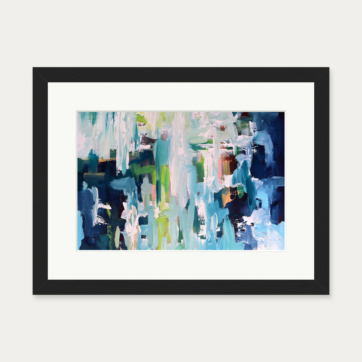 Abstract 396 Art Print — 30 x 40 cm — Black Frame